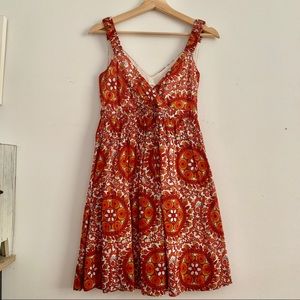 Calvin Klein Floral Paisley Print Dress Sz 2